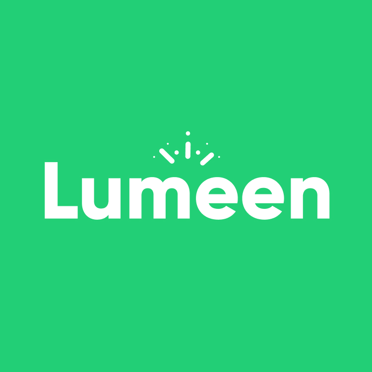 Lumeen logo fond vert